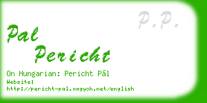 pal pericht business card